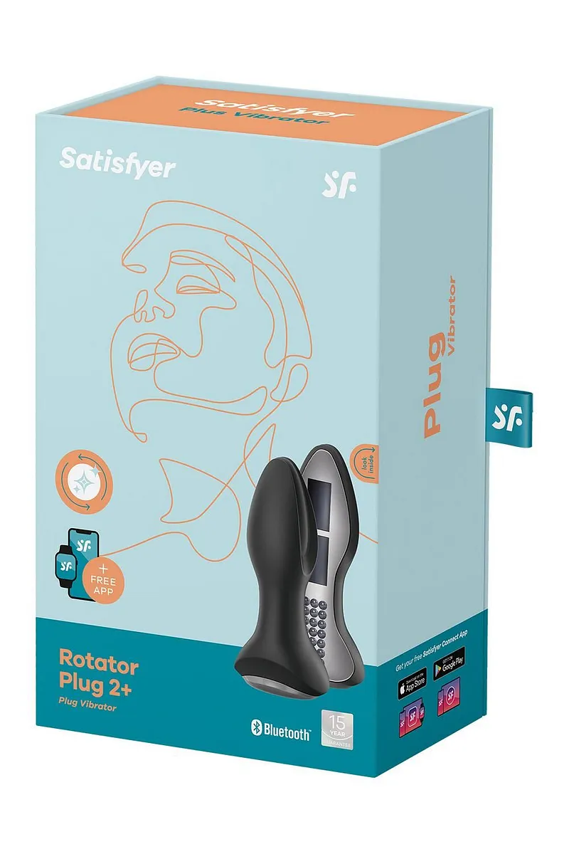 Анальна смарт-вібропробка із перлинним масажем Satisfyer Rotator Plug 2+