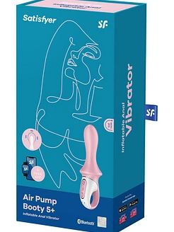 Анальний смарт-вібратор Satisfyer Air Pump Booty 5+, надувається