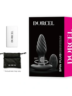 Анальна пробка з вібрацією та перлинним масажем Dorcel Spin Plug, макс. діам. 3,8 см, пульт ДК