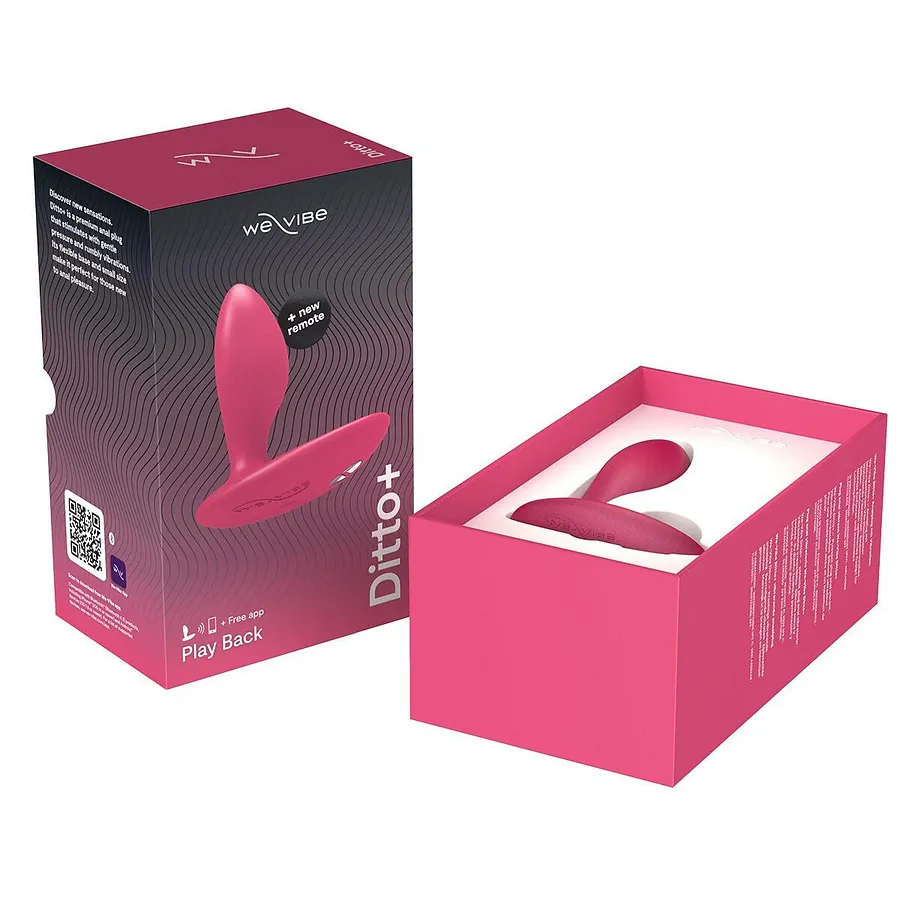 Анальна смарт-вібропробка We-Vibe Ditto+, 10 режимів, пульт ДК