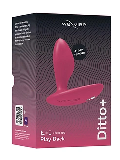 Анальна смарт-вібропробка We-Vibe Ditto+, 10 режимів, пульт ДК