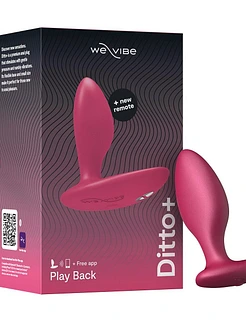 Анальна смарт-вібропробка We-Vibe Ditto+, 10 режимів, пульт ДК