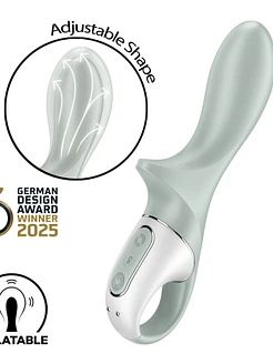 Анальний надувний вібратор Satisfyer Air Pump Booty 3, гнучкий стовбур