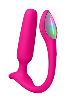 Анальна смарт-вібропробка Lovense Lush Anal, дуже потужна, LED-підсвічування