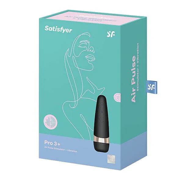 Вакуумний кліторальний стимулятор Satisfyer Pro 3 Vibration з вібрацією та дуже м’яким кінчиком