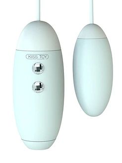 Вакуумний стимулятор з віброяйцем 2-в-1 KISTOY Miss VV Cyan