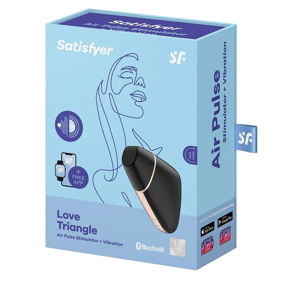 Вакуумний кліторальний стимулятор Satisfyer Love Triangle з керуванням через інтернет