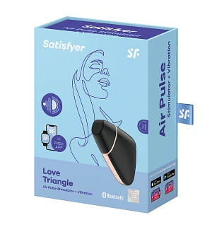 Вакуумний кліторальний стимулятор Satisfyer Love Triangle з керуванням через інтернет
