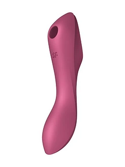 Вакуумний стимулятор із вібрацією Satisfyer Curvy Trinity 3 Red