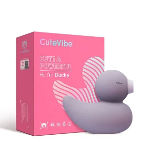 Вакуумний вібратор-качечка CuteVibe Ducky