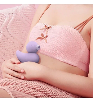 Вакуумний вібратор-качечка CuteVibe Ducky