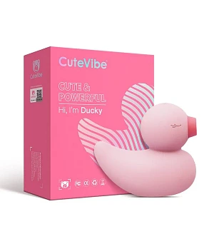 Вакуумний вібратор-качечка CuteVibe Ducky
