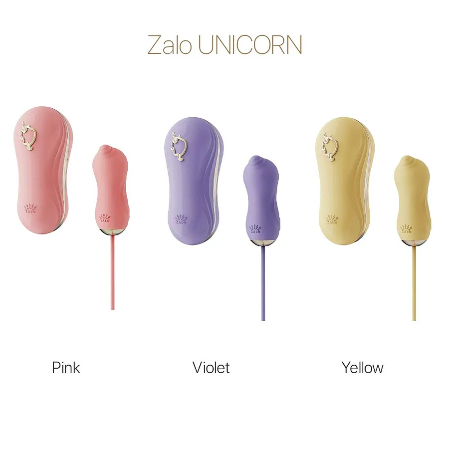 Набір 2в1 Zalo — UNICORN, віброяйце + вакуумний стимулятор