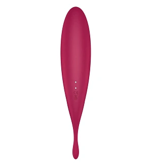 Смарт-вібратор для клітора з вакуумною стимуляцією Satisfyer Twirling Pro+ dark red