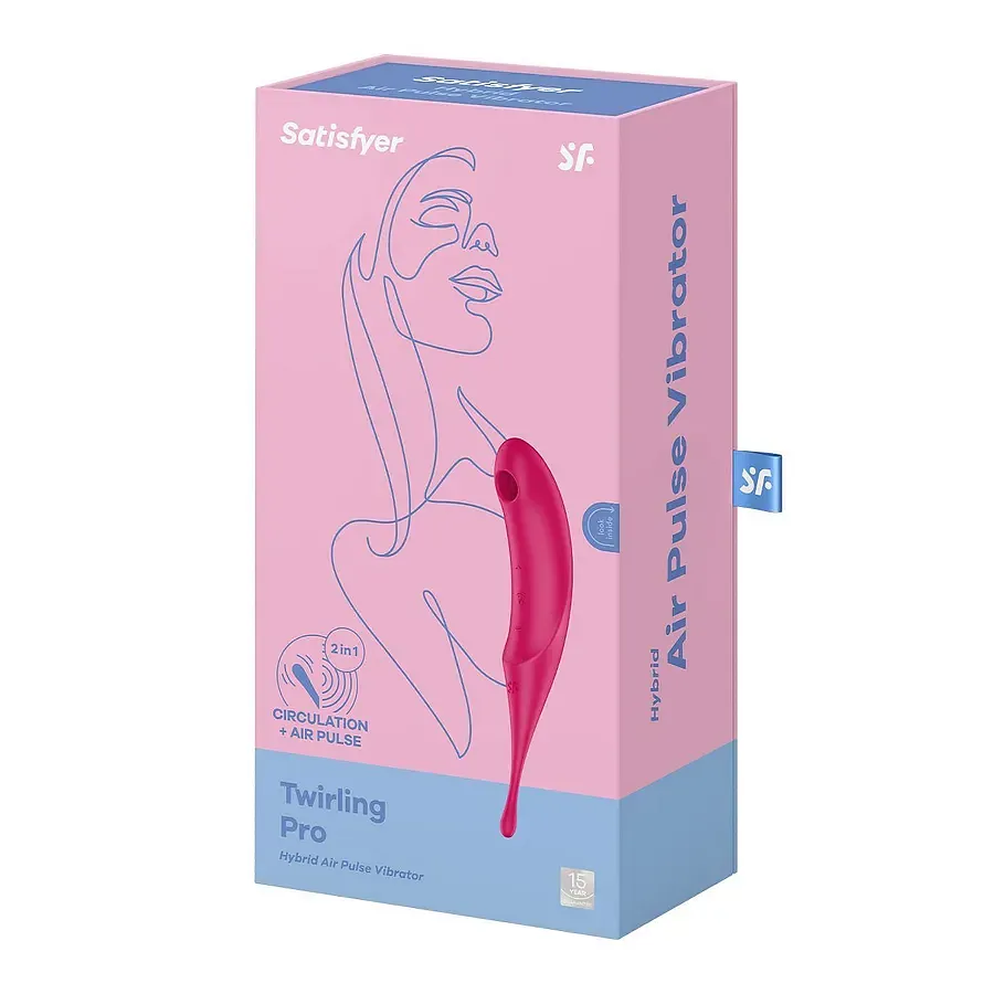 Вібратор для клітора з вакуумною стимуляцією Satisfyer Twirling Pro