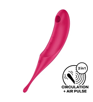 Вібратор для клітора з вакуумною стимуляцією Satisfyer Twirling Pro
