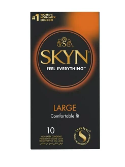 Безлатексні преміум-презервативи SKYN Large 10 шт, збільшений розмір