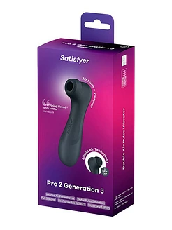Вакуумний кліторальний стимулятор Satisfyer Pro 2 Generation 3 with Liquid Air Dark Grey
