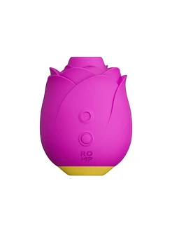 Шикарний вакуумний кліторальний стимулятор Romp Rose Pink, у вигляді троянди