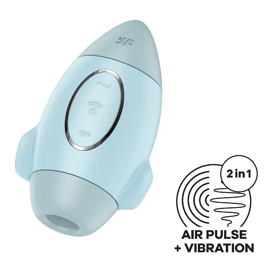 Вакуумний стимулятор з вібрацією Satisfyer Mission Control, 2 незалежні мотори