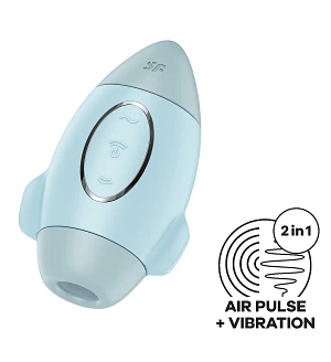 Вакуумний стимулятор з вібрацією Satisfyer Mission Control, 2 незалежні мотори