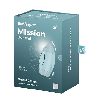 Вакуумний стимулятор з вібрацією Satisfyer Mission Control, 2 незалежні мотори