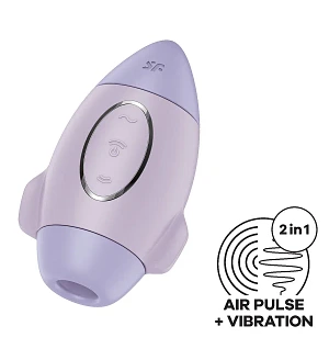 Вакуумний стимулятор з вібрацією Satisfyer Mission Control, 2 незалежні мотори