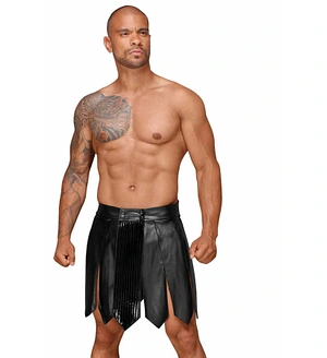 Чоловіча спідниця гладіатора Noir Handmade H053 Eco leather men's gladiator skirt, XL, екошкіра