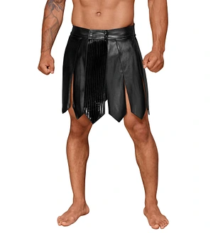 Чоловіча спідниця гладіатора Noir Handmade H053 Eco leather men's gladiator skirt, XL, екошкіра