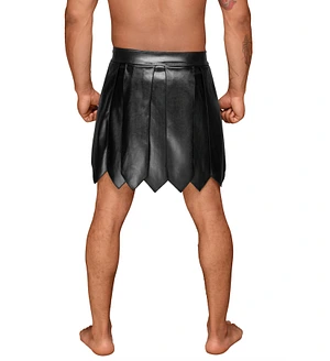 Чоловіча спідниця гладіатора Noir Handmade H053 Eco leather men's gladiator skirt, XL, екошкіра