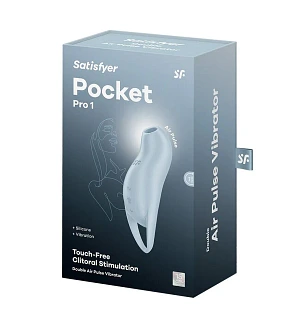 Вакуумний кліторальний стимулятор з вібрацією Satisfyer Pocket Pro 1