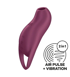 Вакуумний кліторальний стимулятор з вібрацією Satisfyer Pocket Pro 1