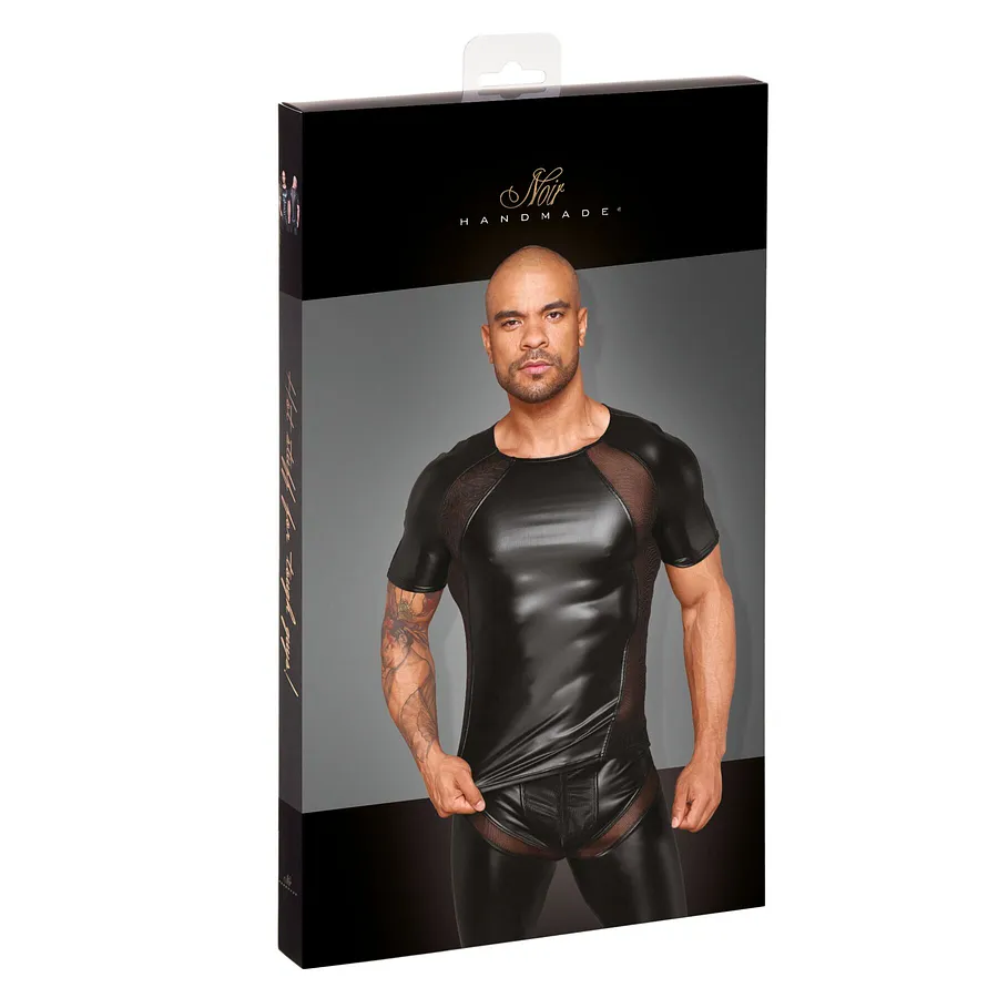 Футболка з мокрим ефектом Noir Handmade H056 Men's T-shirt made of powerwetlook, L