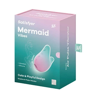 Вакуумний кліторальний стимулятор з вібрацією Satisfyer Mermaid Vibes /, 2 мотори