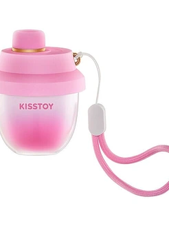 Вакуумний стимулятор-брелок KISSTOY Kiss Pods, 5 рівнів інтенсивності + Turbo-режим, 2 насадки