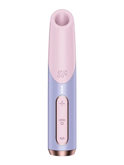 Вакуумний стимулятор Satisfyer Bold Kiss Violet, магнітна технологія 3D Air Pulse, 30 режимів роботи